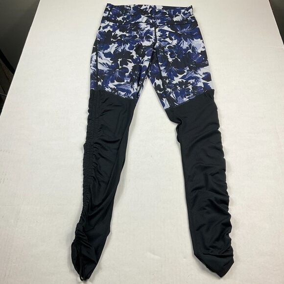 Fabletics Womens Cashel Foldover Yoga Leggings Floral Print High Waisted MEDIUM - Picture 1 of 11